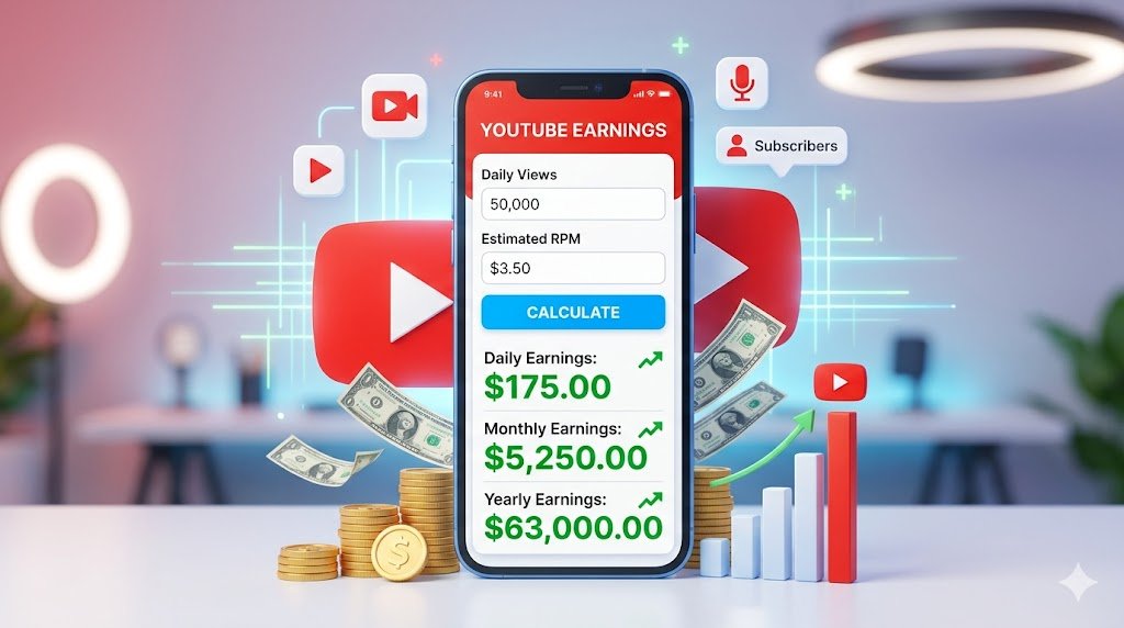 Youtube Earning Calculator 1