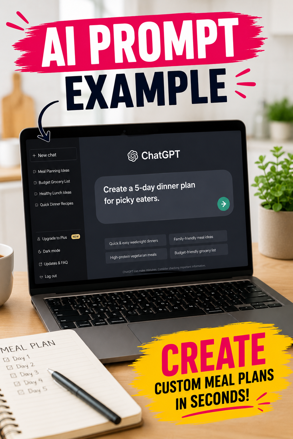 AI meal planner prompt for picky eaters