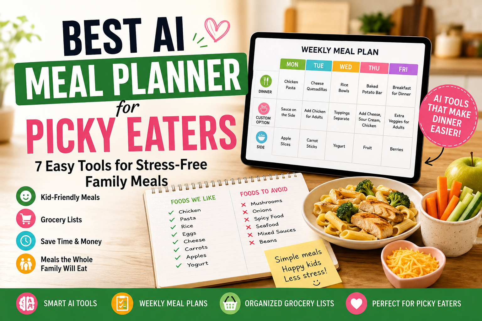 Best AI Meal Planner for Picky Eaters 7 Easy Tools for Stress-Free Family Meals